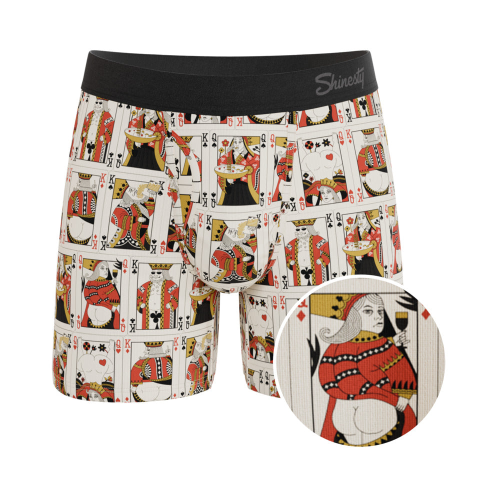 Bottomless Blackjack Cards Ball Hammock Pouch Underwear - Medium